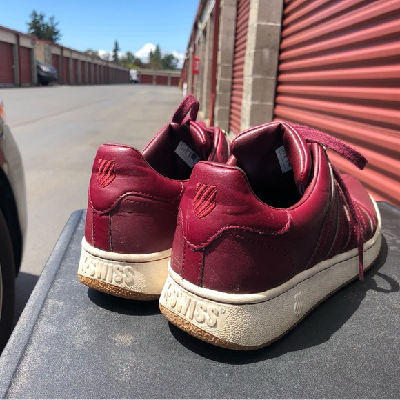 Kayswiss Classic 03343-648M Men’s Red Leather sneakers Size 11 - Picture 5 of 10